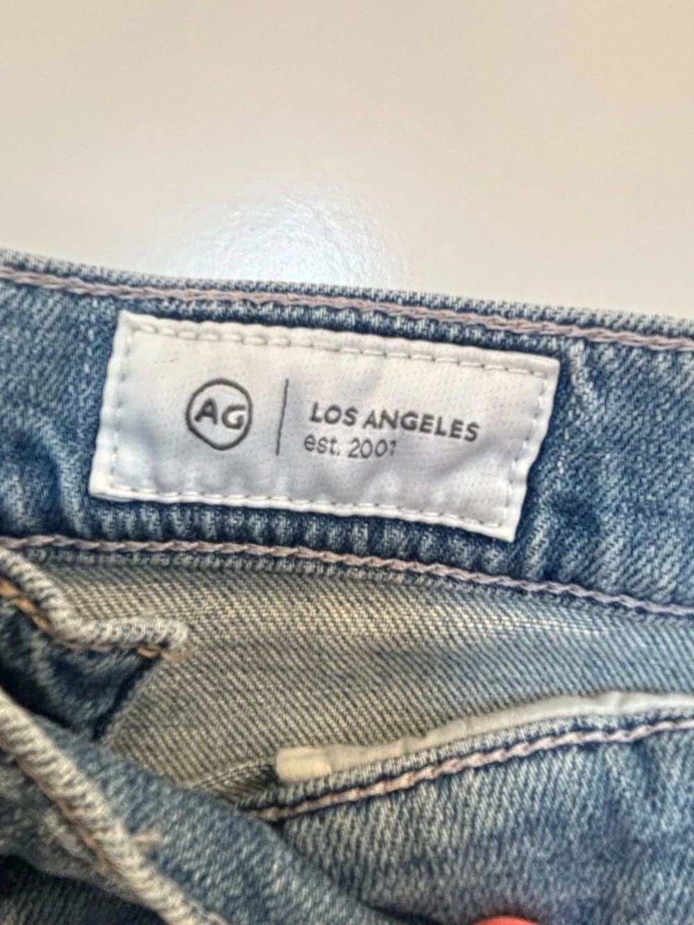 Ag Adriano Goldschmied Light Blue Wide-Leg Crop Jeans - Picture 5 of 9